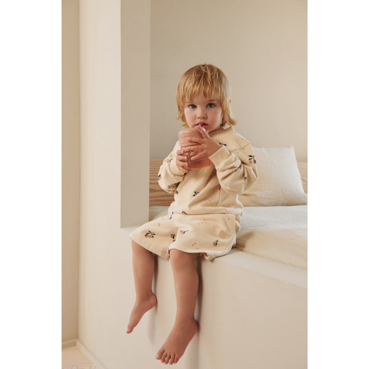 LIEWOOD Peach / Sea Shell Pavia Tritan Straw Kop 280ml