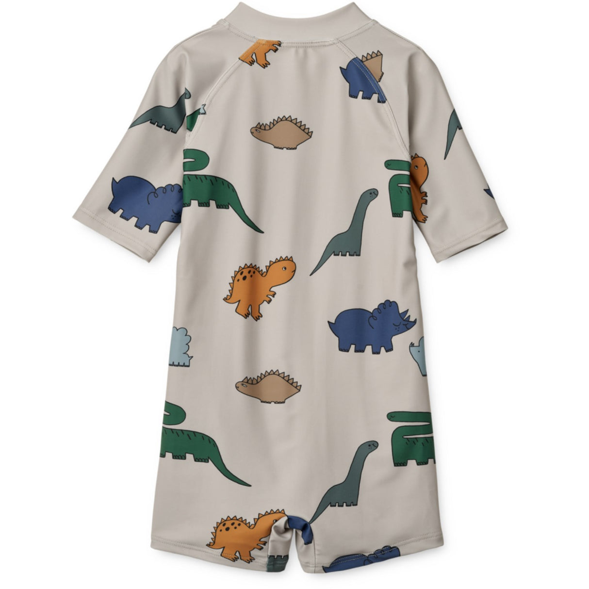 LIEWOOD Dinosaurs / Mist Max Printed Shortsleeve Badeheldragt
