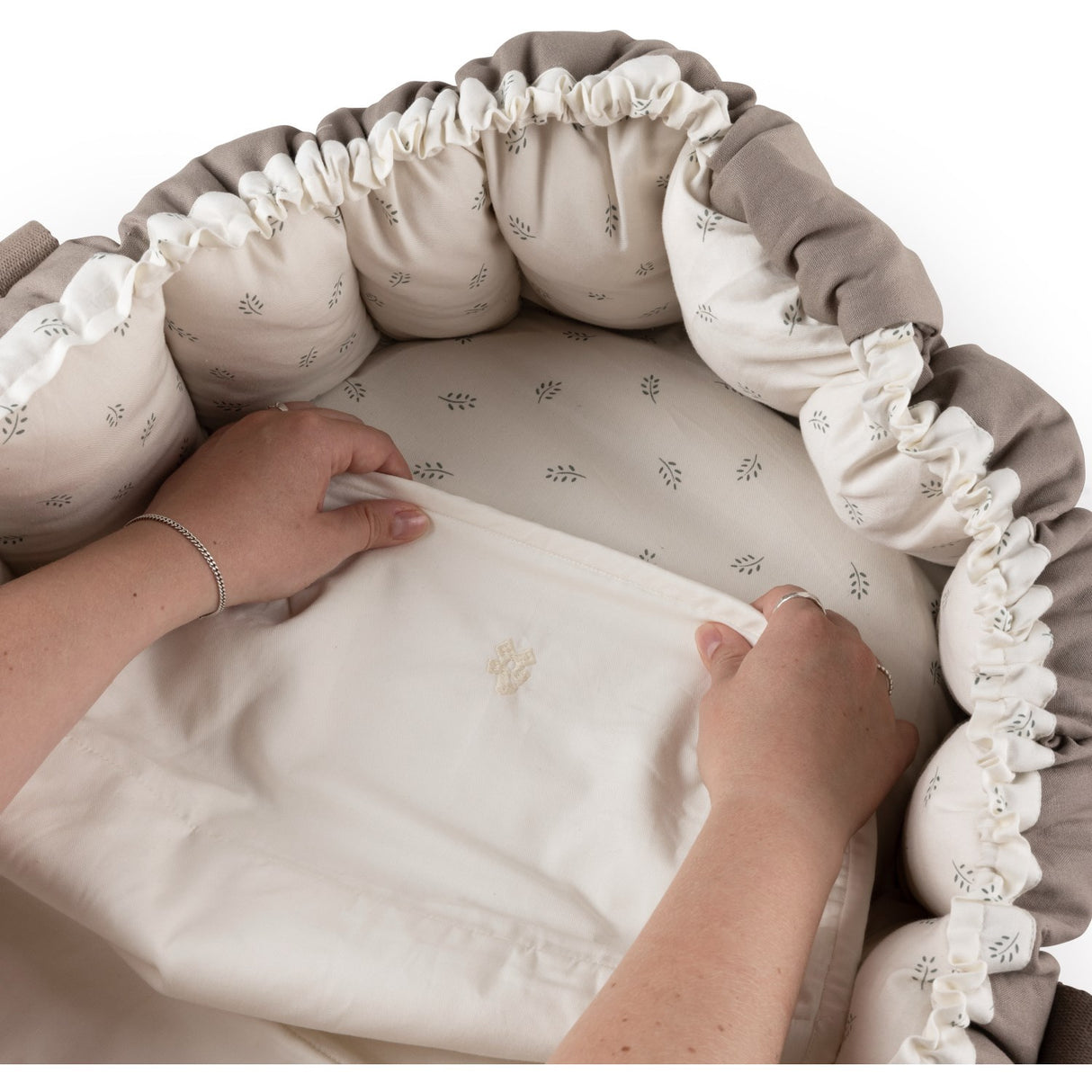 Sebra Moonlight Beige Vådliggerlagen Til Babynest