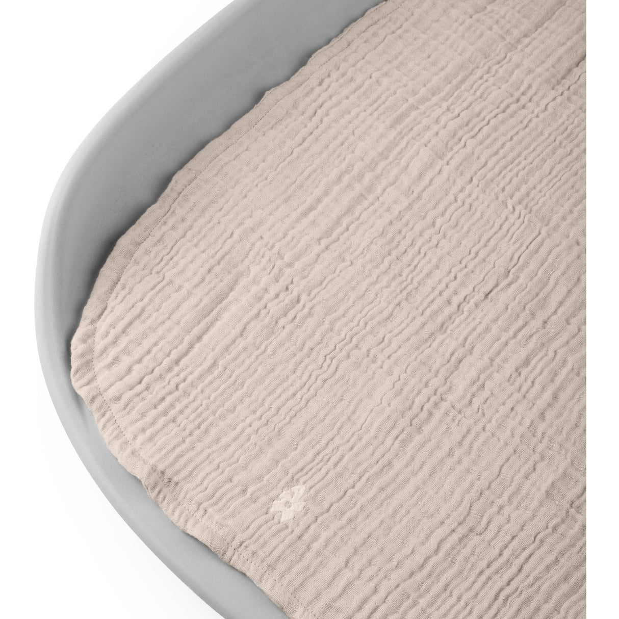 Sebra Beige Pusleunderlag 6-lags 2-Pak Muslin