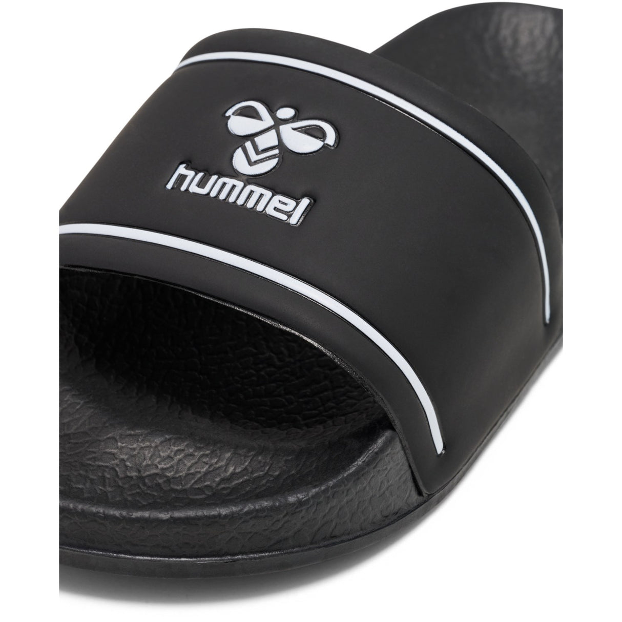 Hummel Black/White Pool Slide Jr