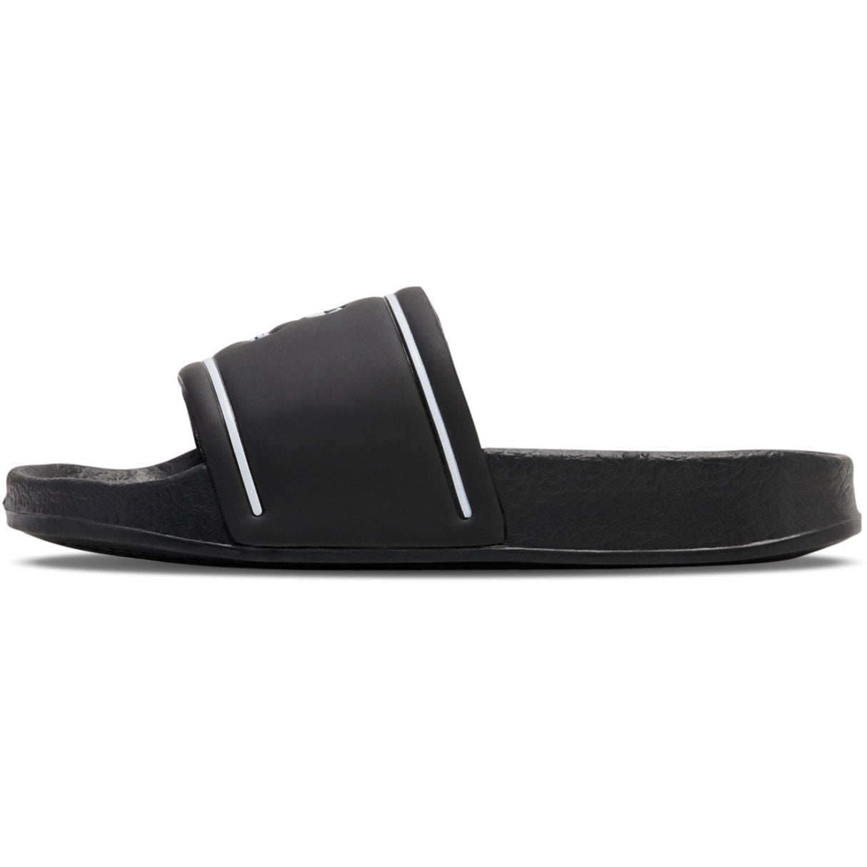 Hummel Black/White Pool Slide Jr