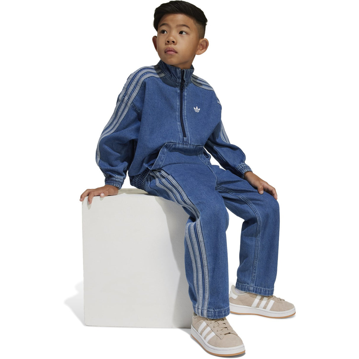 adidas Originals Medium Blue Denim Denim Sæt