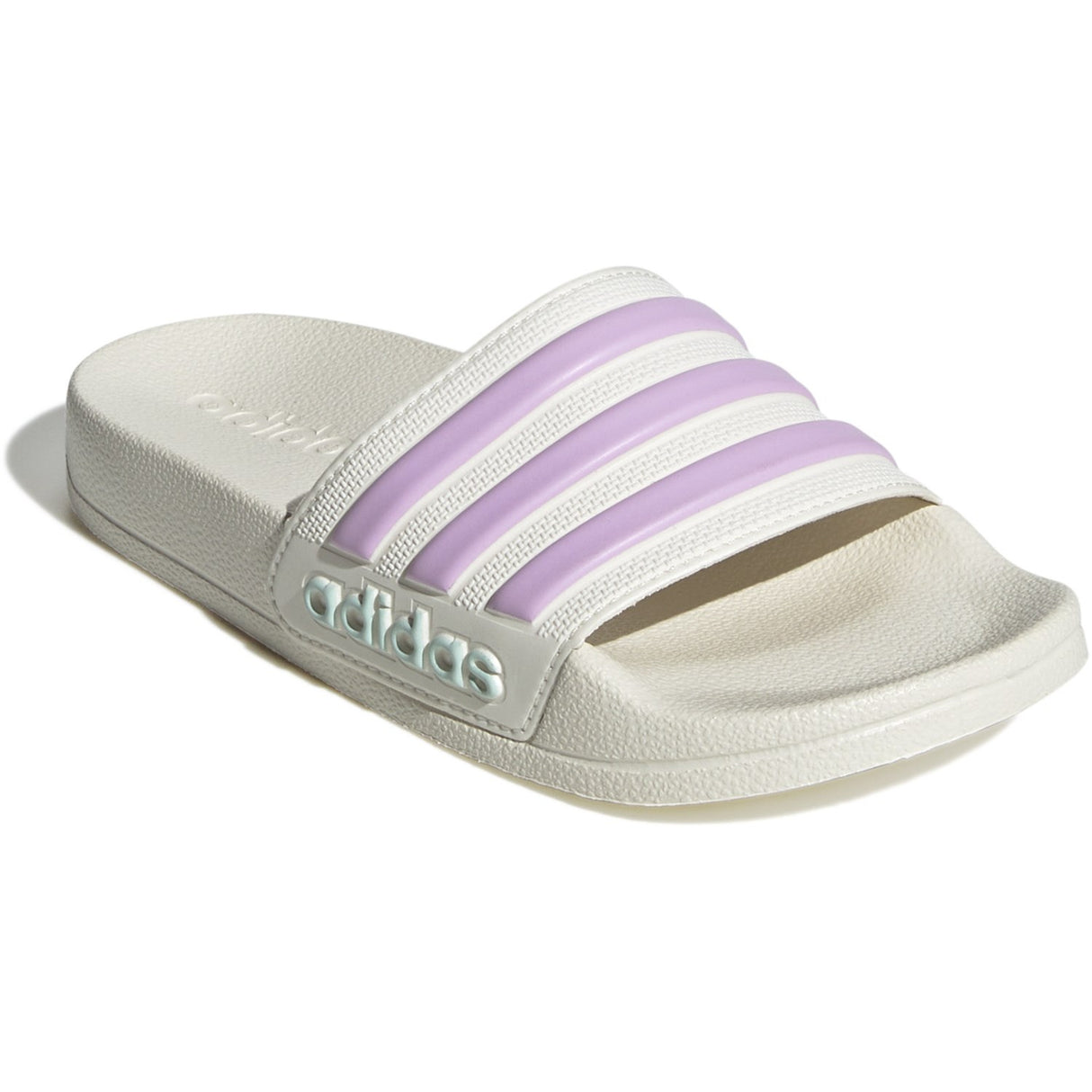 adidas Originals Off White/Bliss Lilac/Halo Mint Adilette Shower K Klipklapper
