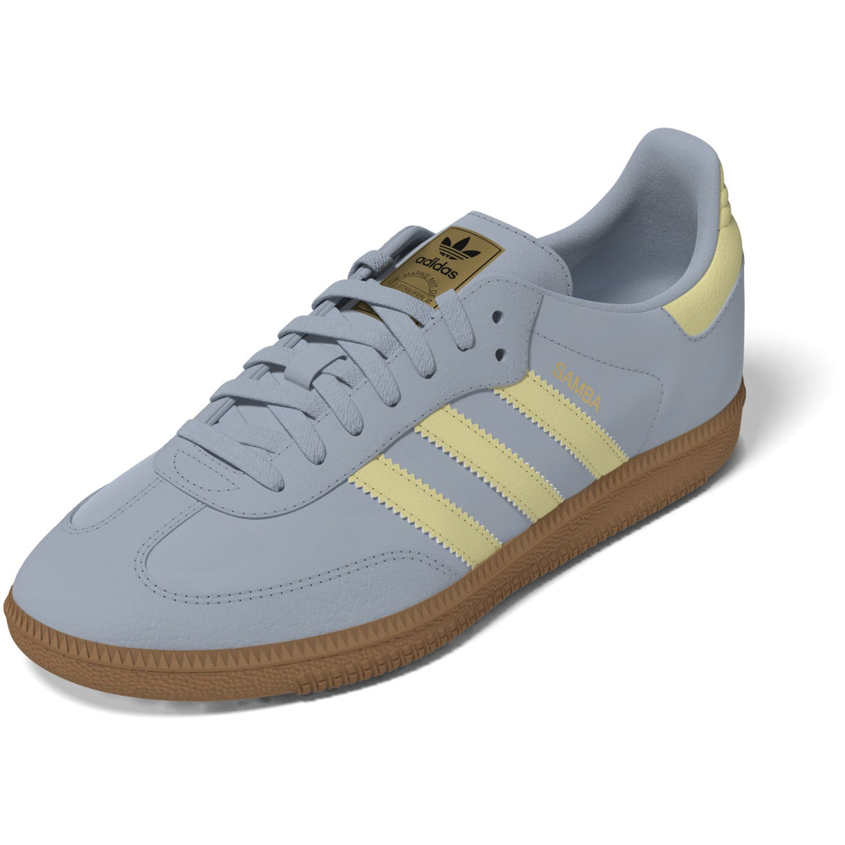 adidas Originals Wonder Blue/Powder Yellow/Gum 3 Samba Og J Sneakers