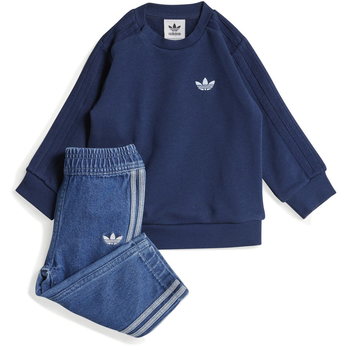 adidas Originals Medium Blue Denim/Night Indigo Denim Crew Sæt