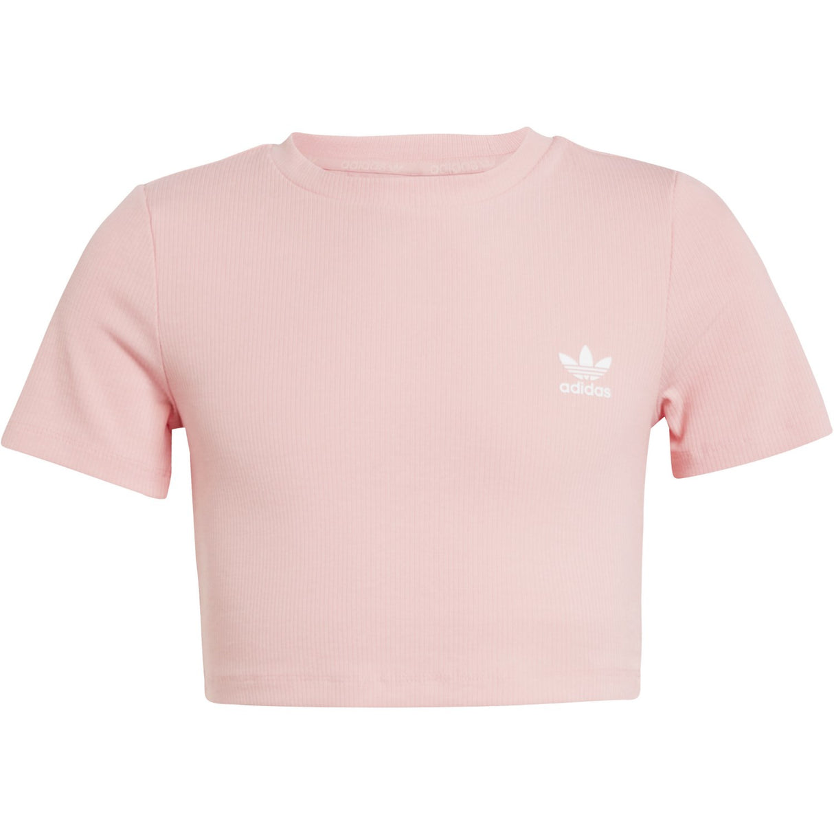 adidas Originals Semi Pink Spark Rib Crop T-shirt