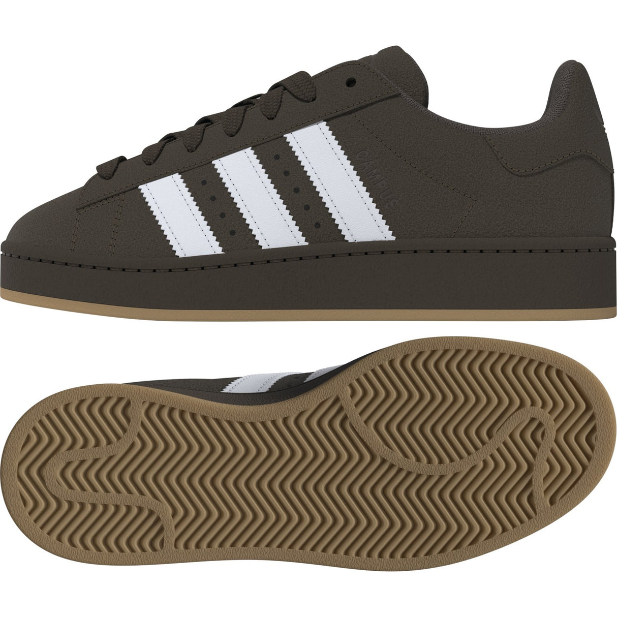 adidas Originals Earth Strata/Ftwr White/Gum 3 Campus 00S J Sneakers