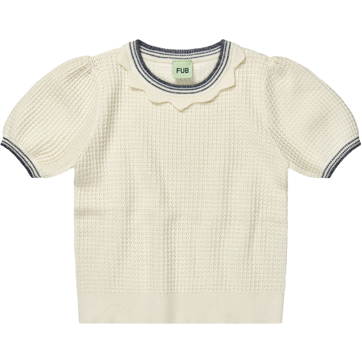 FUB ecru Structure T-shirt