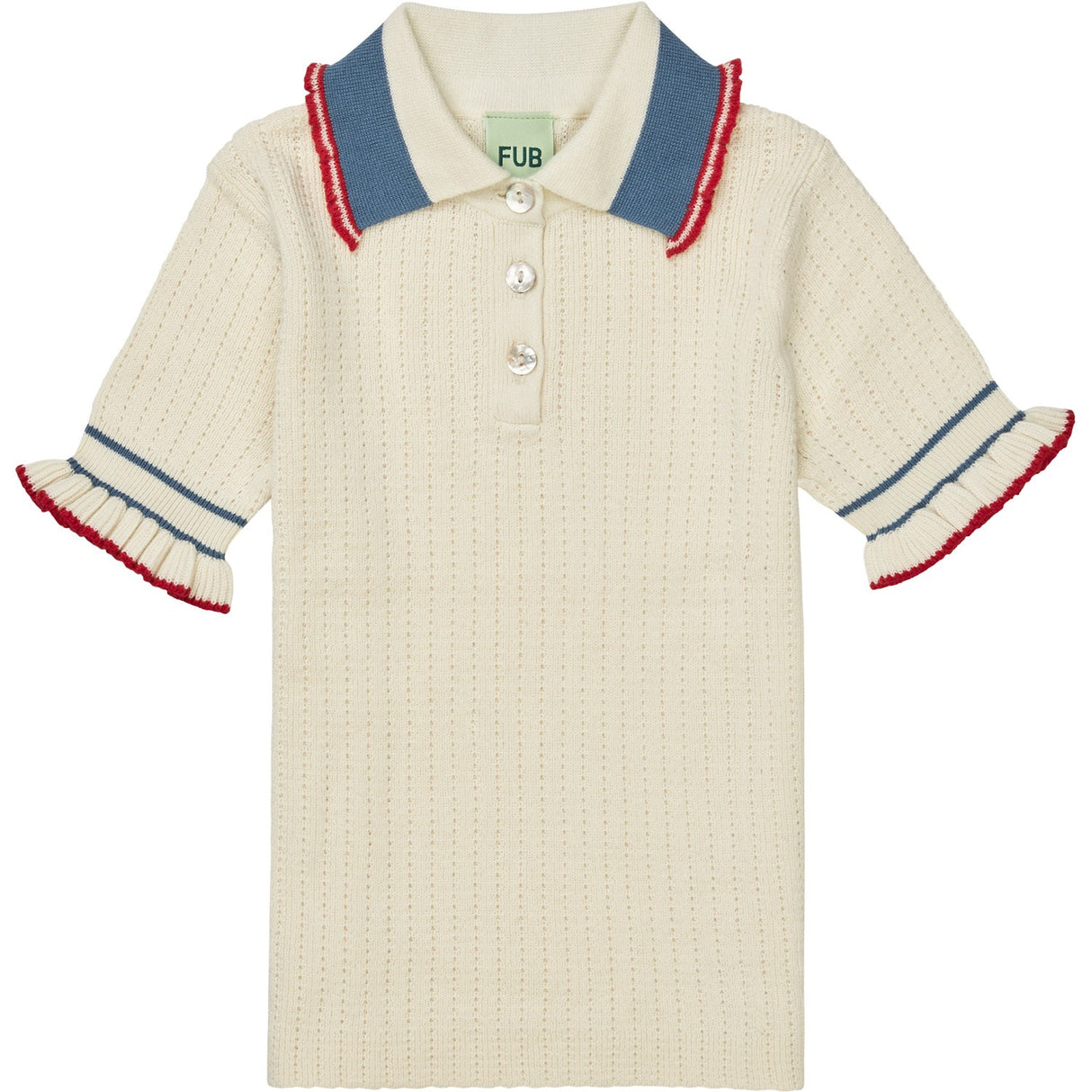 FUB ecru Flæse Polo