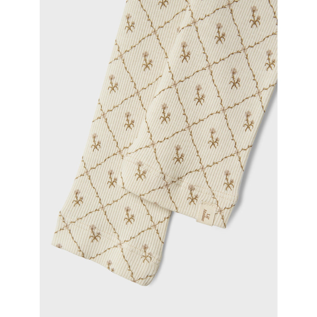 Lil'Atelier Turtledove Vintage Flower Gago Kye Slim Leggings