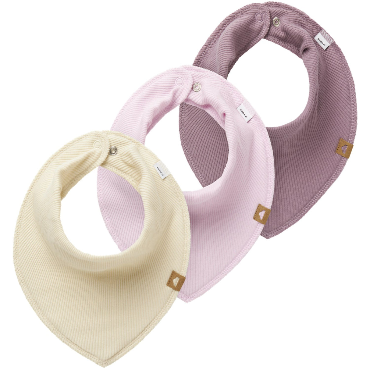 Name It Summer Sand Yvettebinnie 3-Pak Scarf Savlesmæk Rib