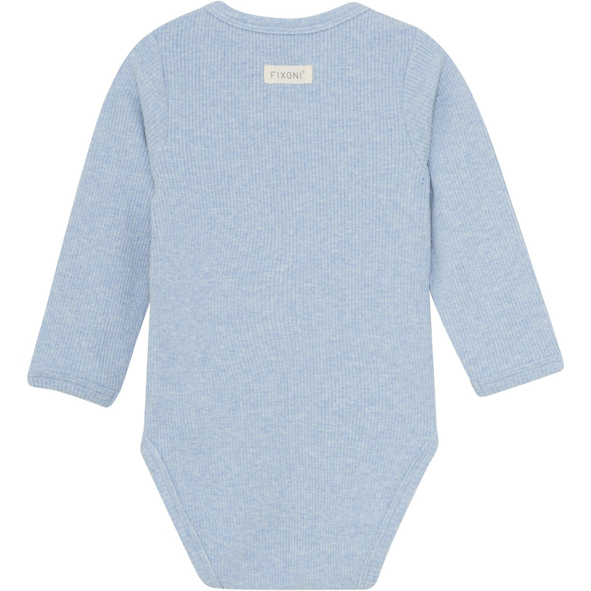 FIXONI Blue Fog Melange Wrap Body LS Mélange Rib