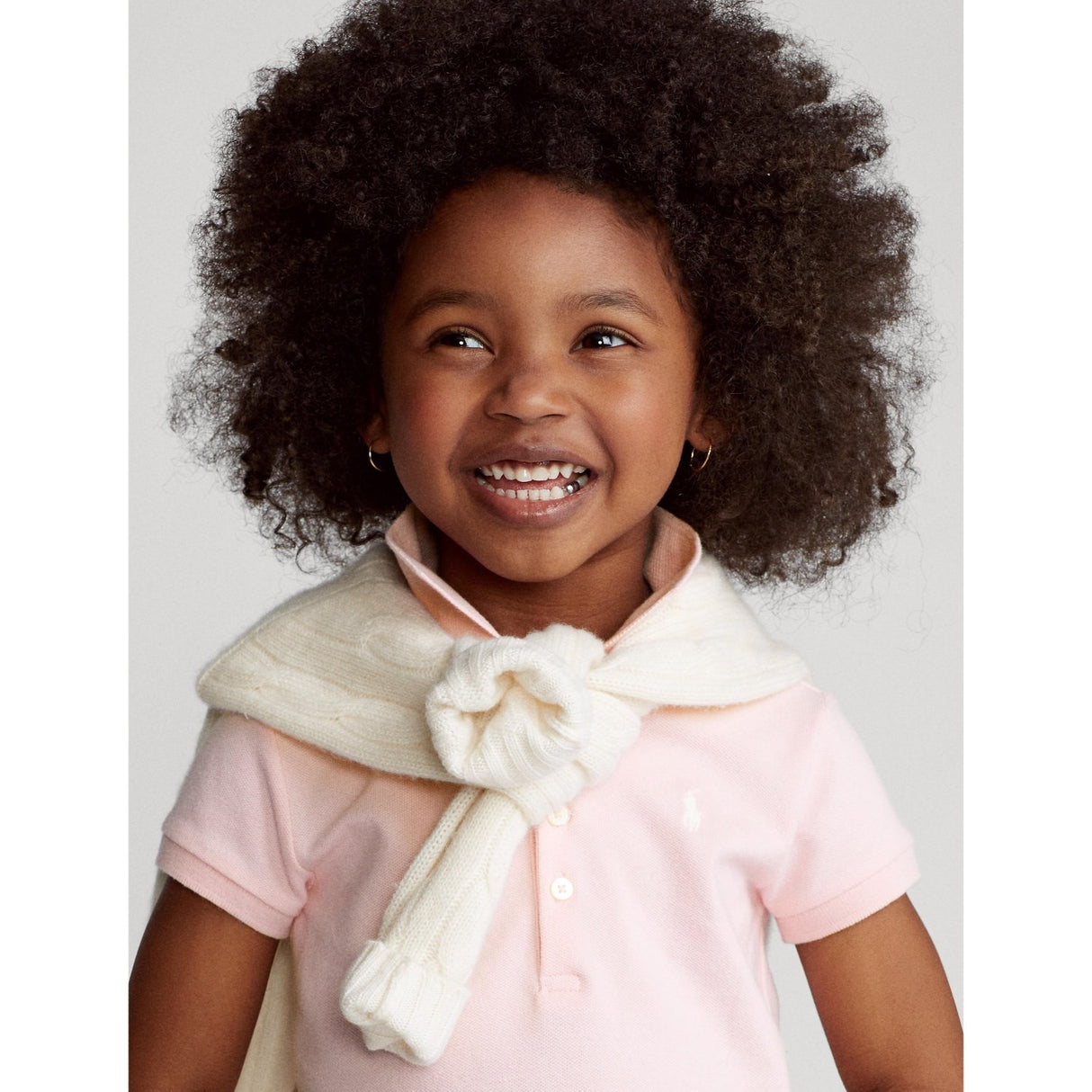 Polo Ralph Lauren Hint Of Pink Girl Polo T-Shirt