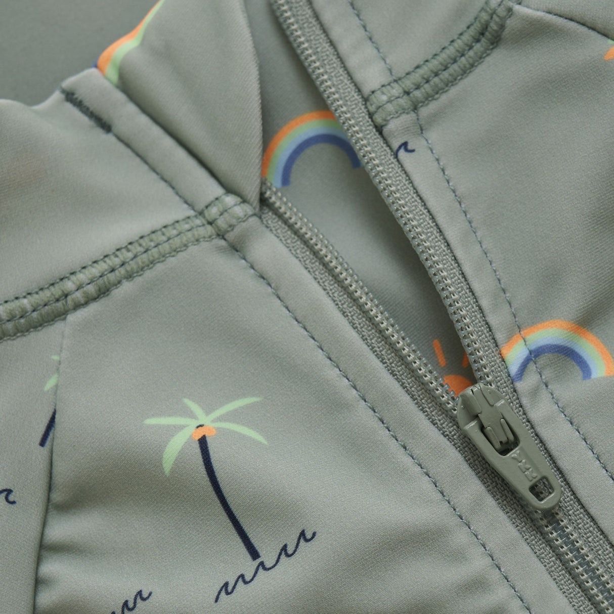 Color Kids Iceberg Green Baby Badeheldragt L/S, AOP