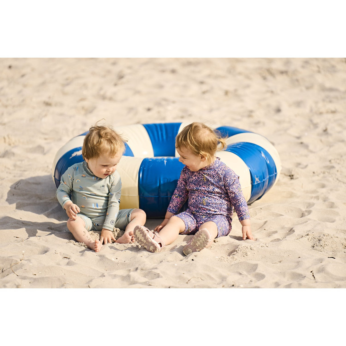 Color Kids Iceberg Green Baby Badeheldragt L/S, AOP