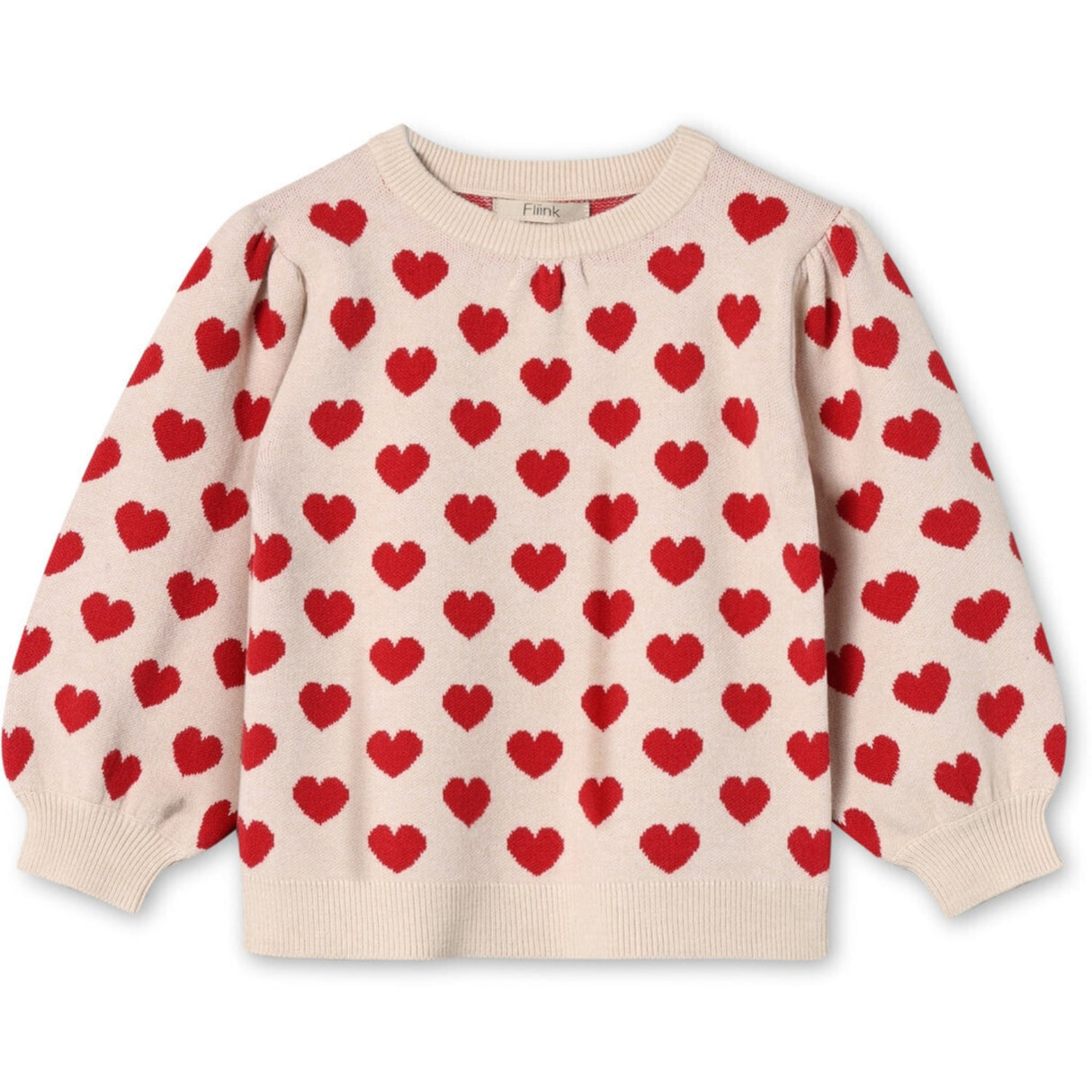 Fliink Pompeian Red/ Sandshell Alon Heart Pullover