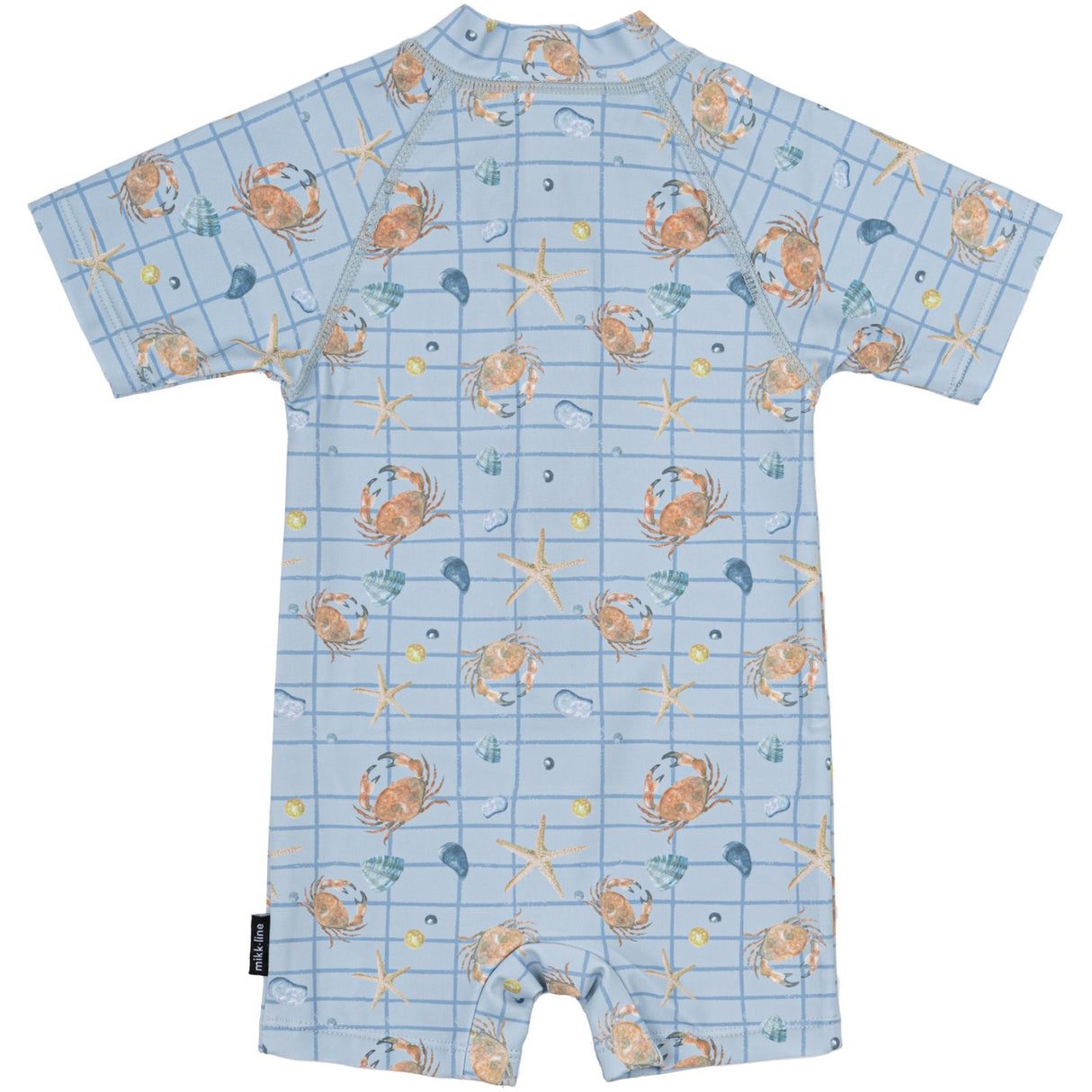 Mikk-Line Faded Denim AOP UV Badedragt Genanvendt