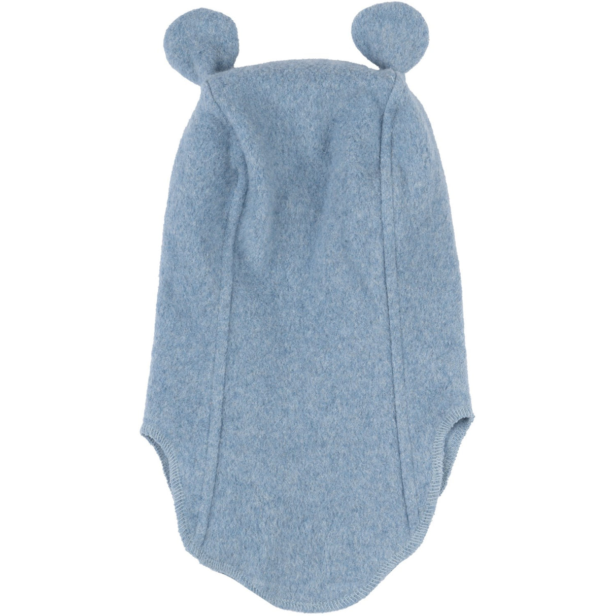 Mikk-Line Faded Denim Melange Bomuld Fleece Elefanthue Med Ører