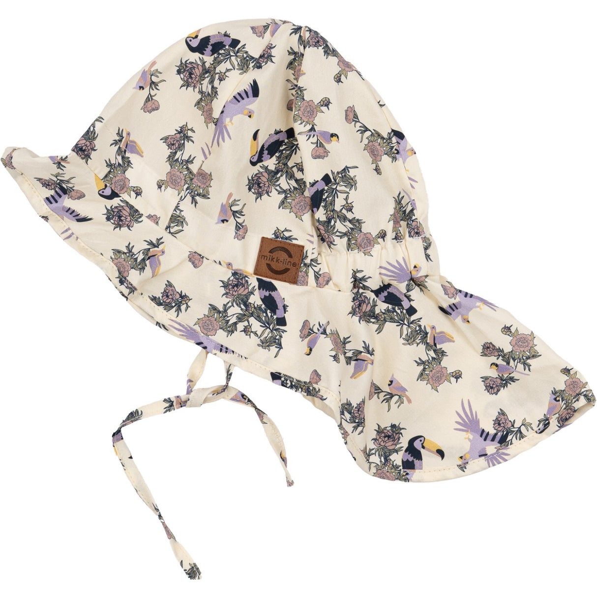 Mikk-Line White Swan AOP Summer Hat Long Neck