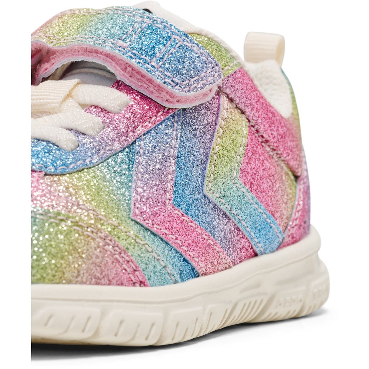 Hummel White/Multicolor Crosslite Glitter Infant Sneakers