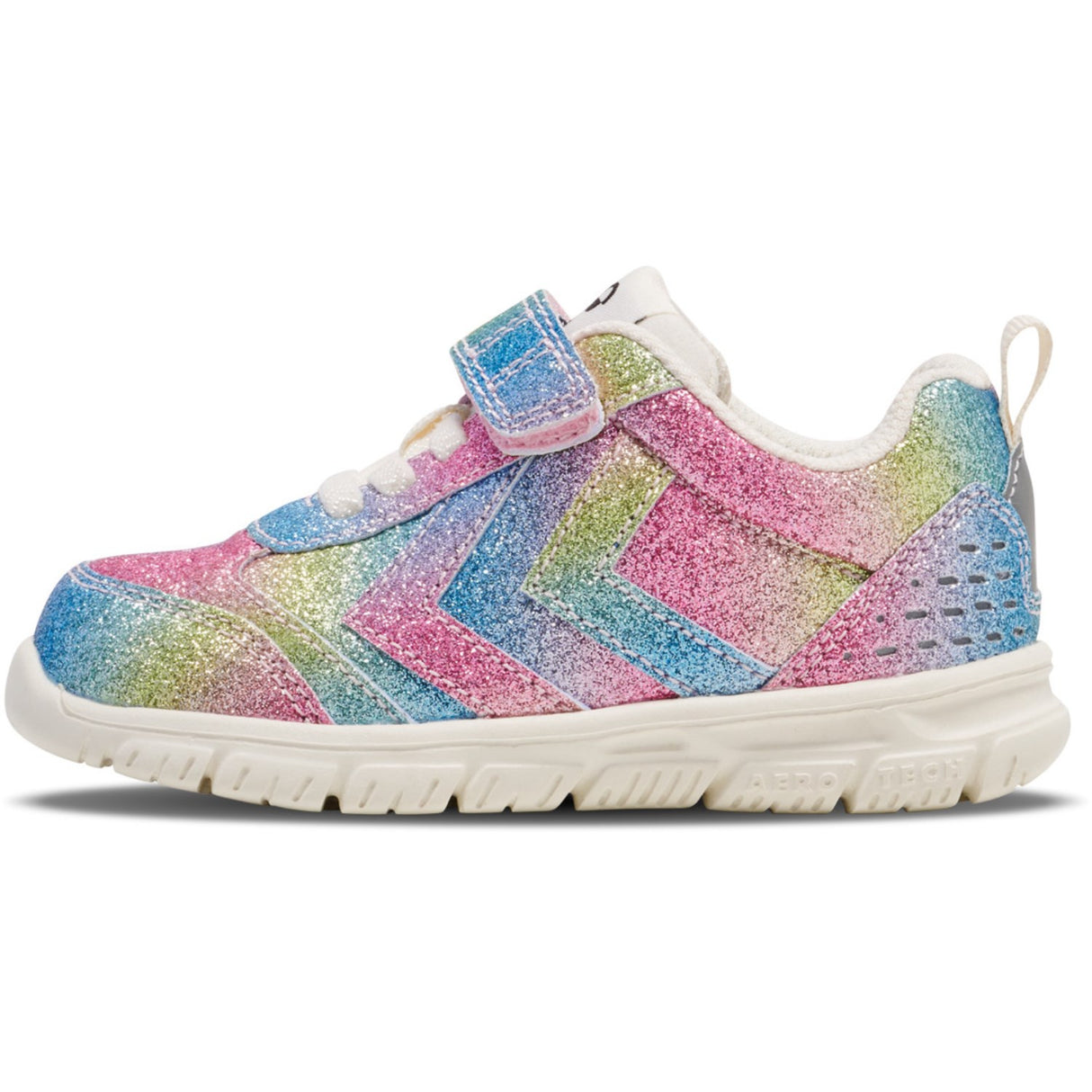Hummel White/Multicolor Crosslite Glitter Infant Sneakers