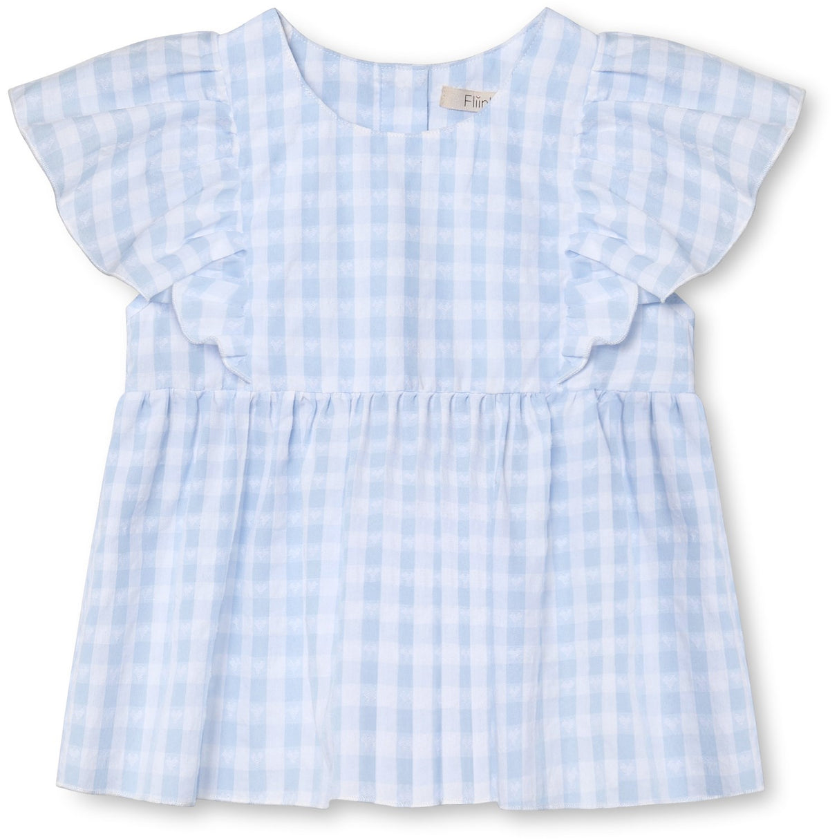 Fliink Dream Blue Check Pari Top