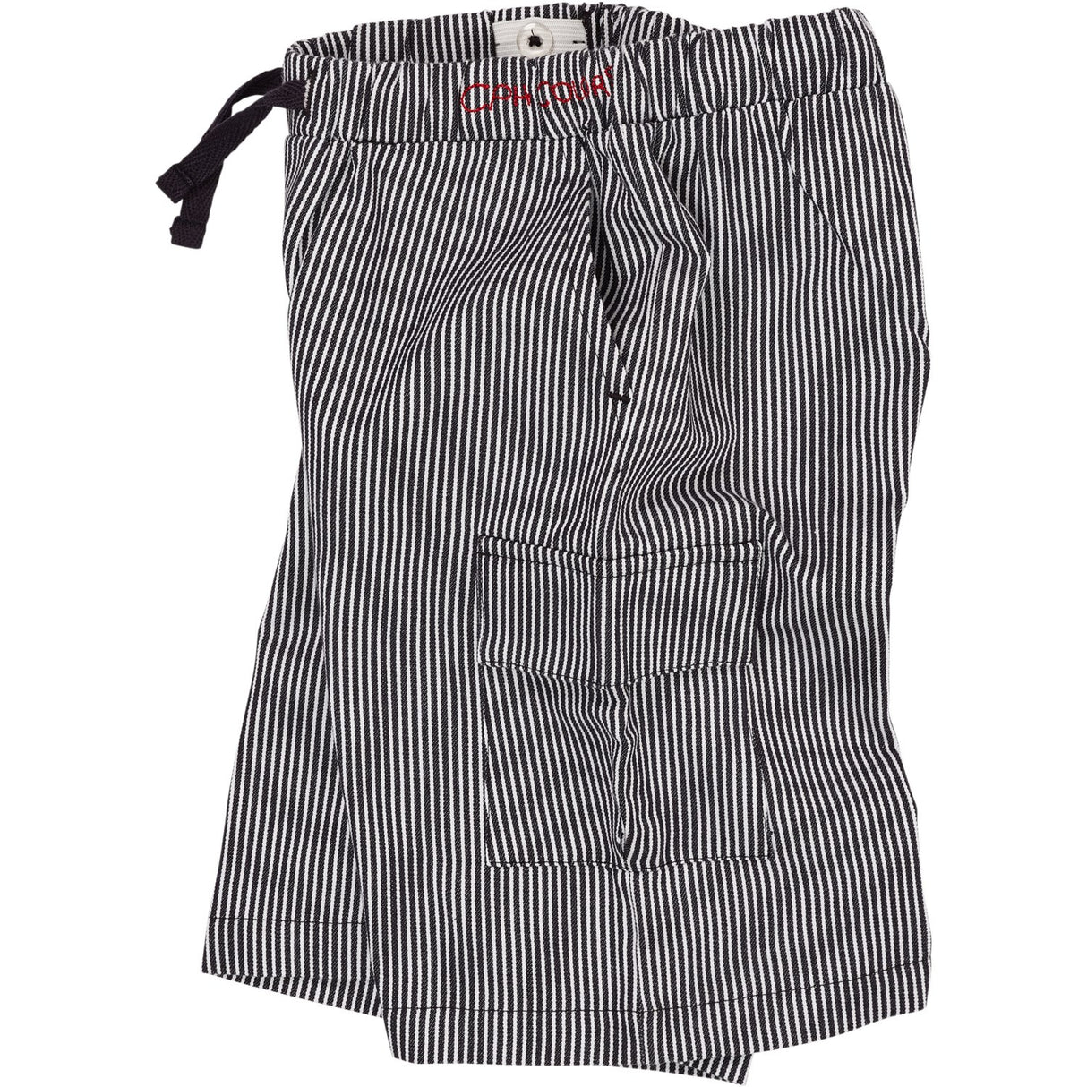 COPENHAGEN COLORS Navy Stripe Striped Pocket Shorts