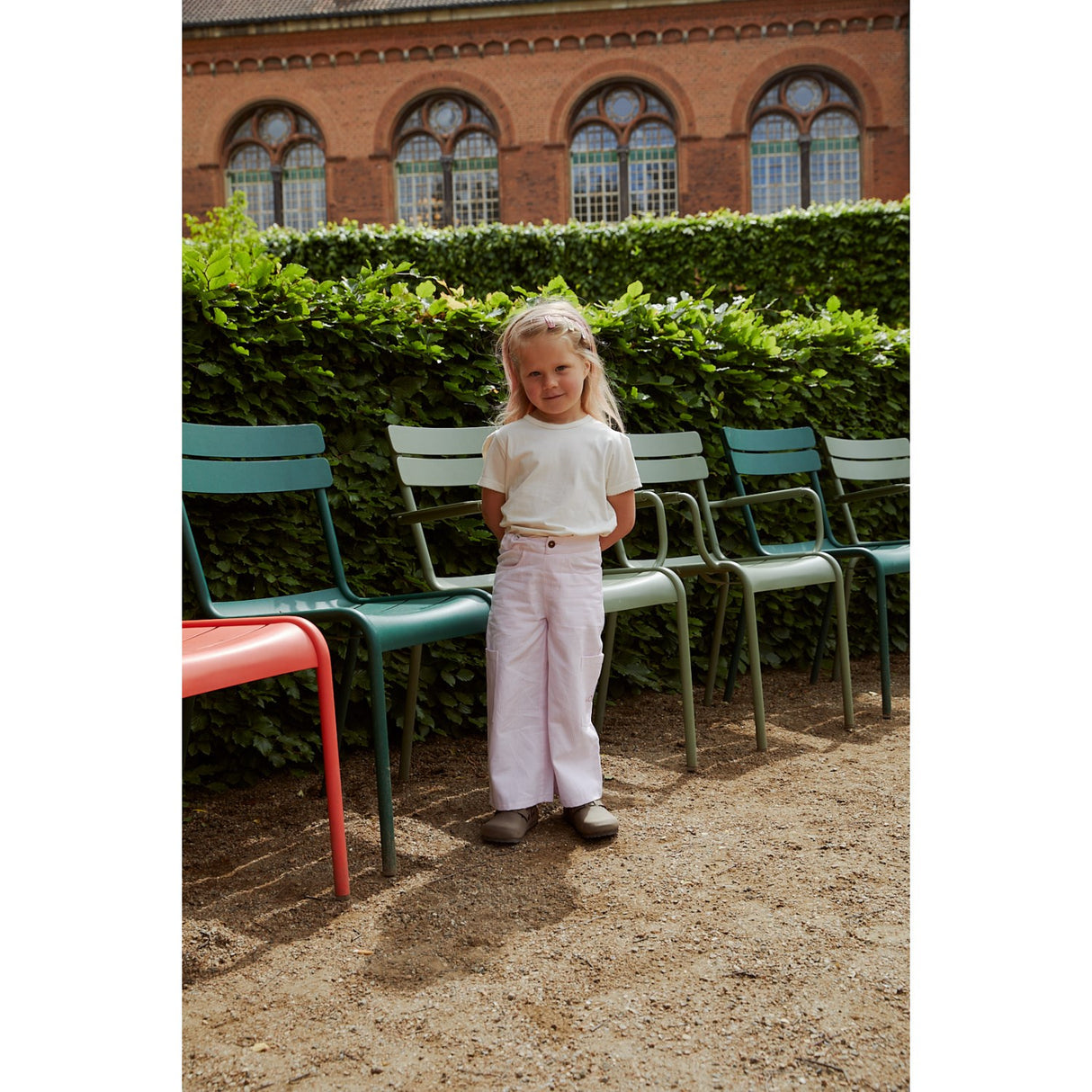 COPENHAGEN COLORS Ballerina Stripe Striped Wide Bukser m. Lommer