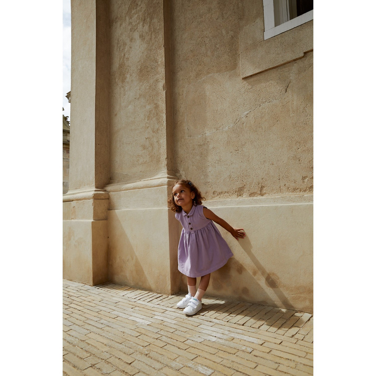 COPENHAGEN COLORS Lavender Organic Twill Kjole m. Krave