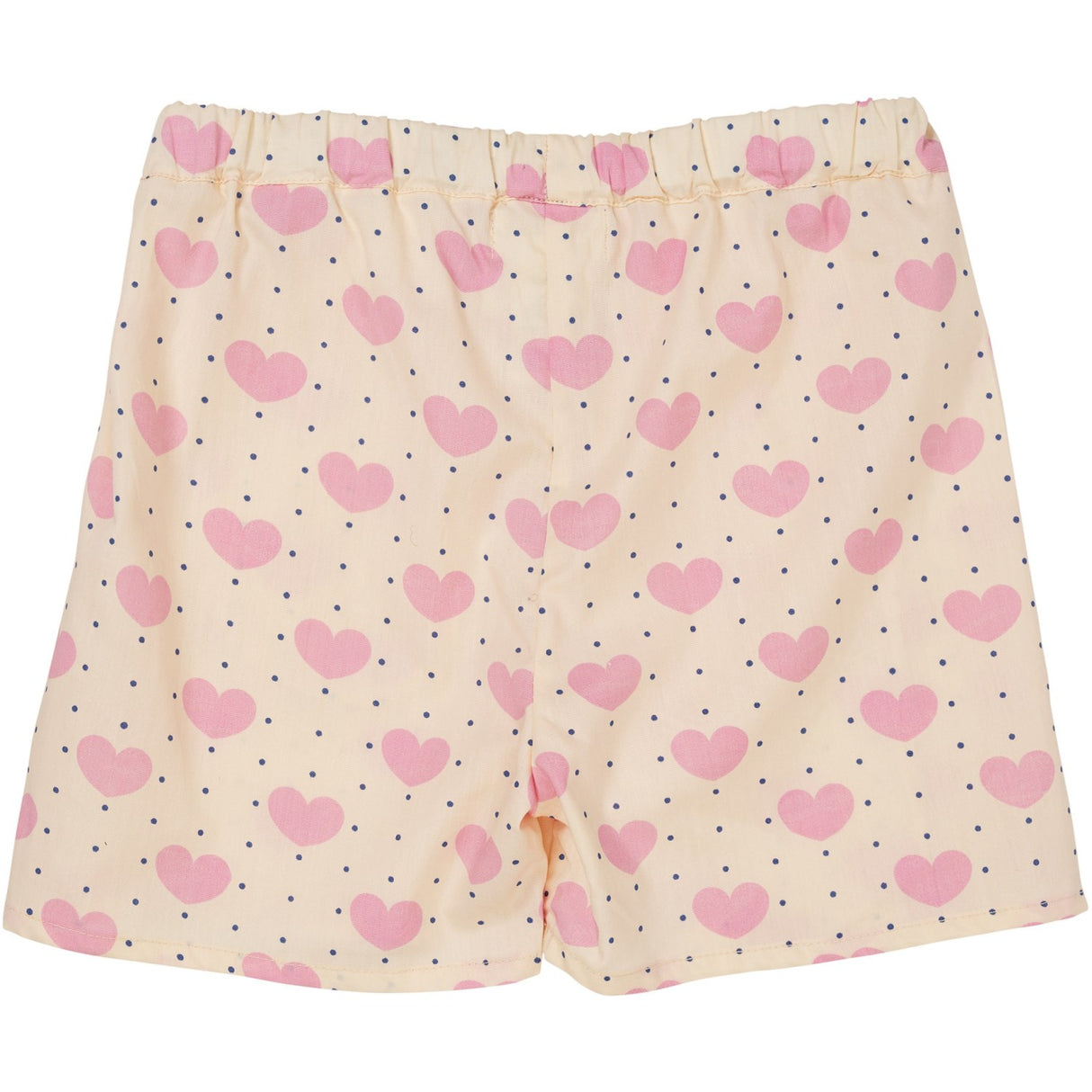COPENHAGEN COLORS Heart Aop Heart & Dots Shorts m. Flæselommer