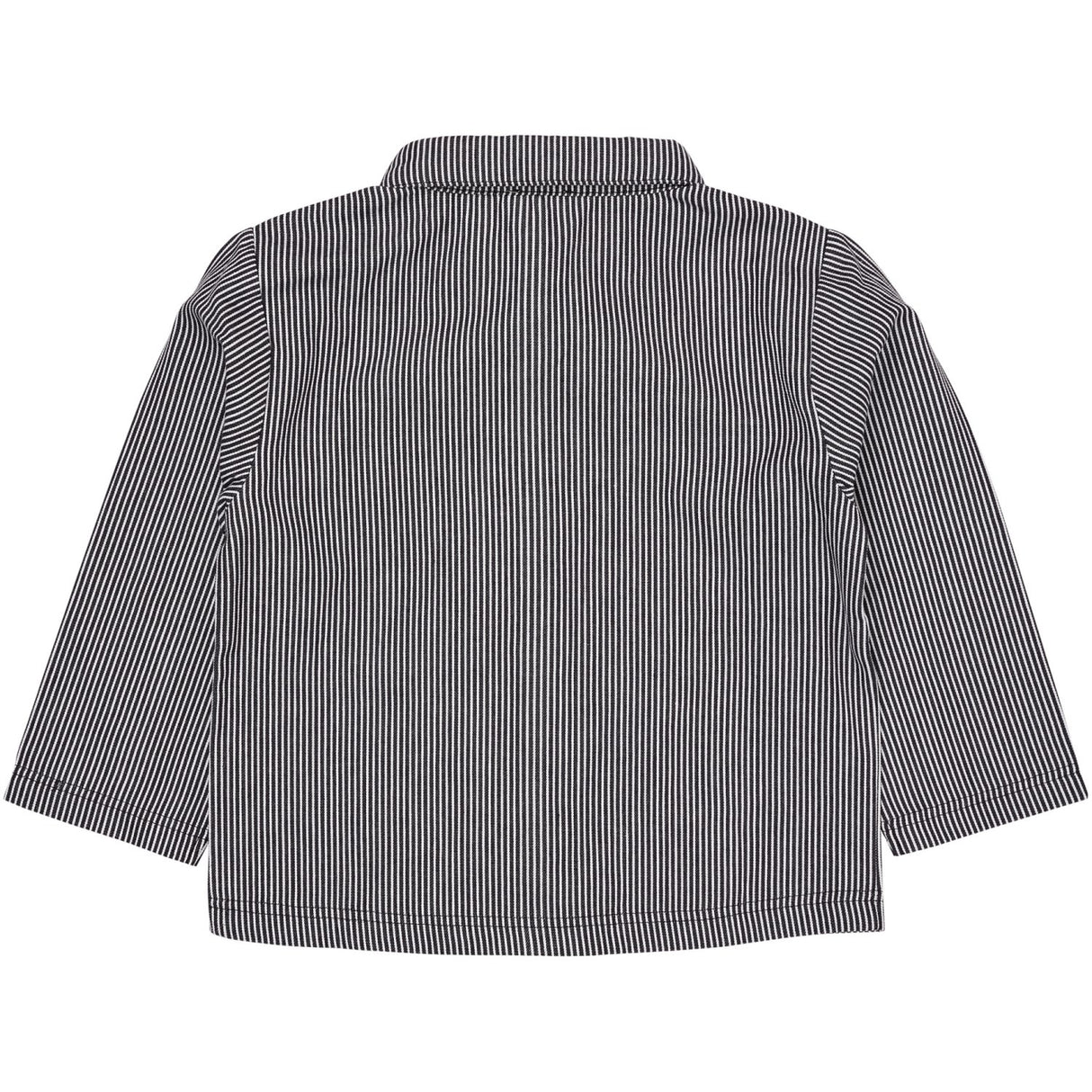 COPENHAGEN COLORS Navy Stripe Striped Twill Jakke m. Lommer