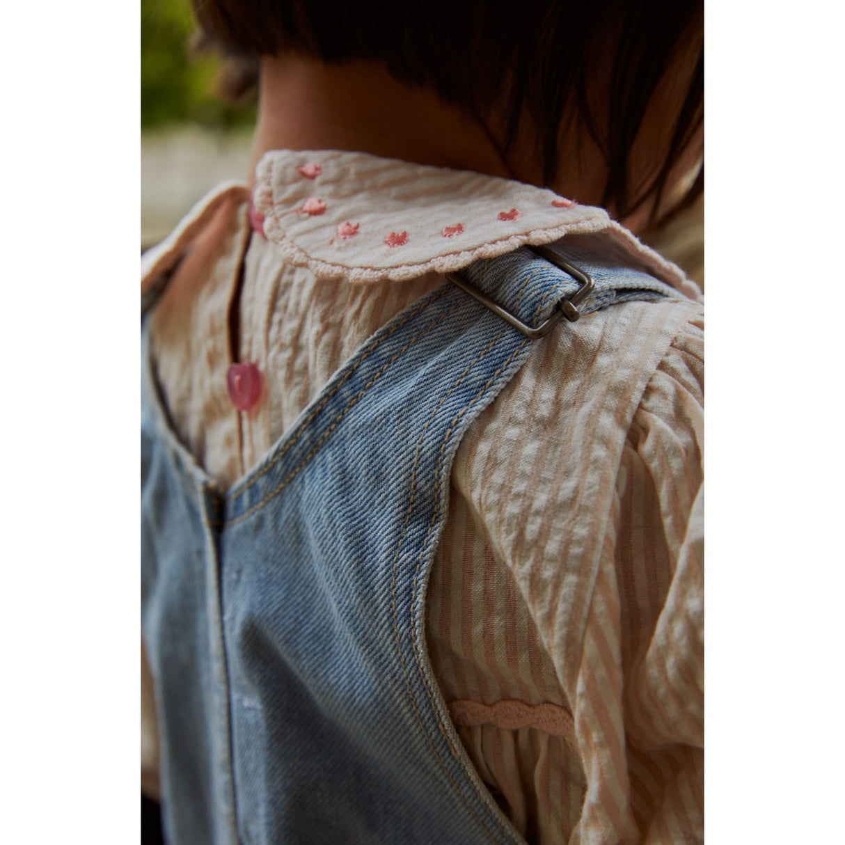 COPENHAGEN COLORS Super Lt Blue Indigo Washed Organic Smækbukser