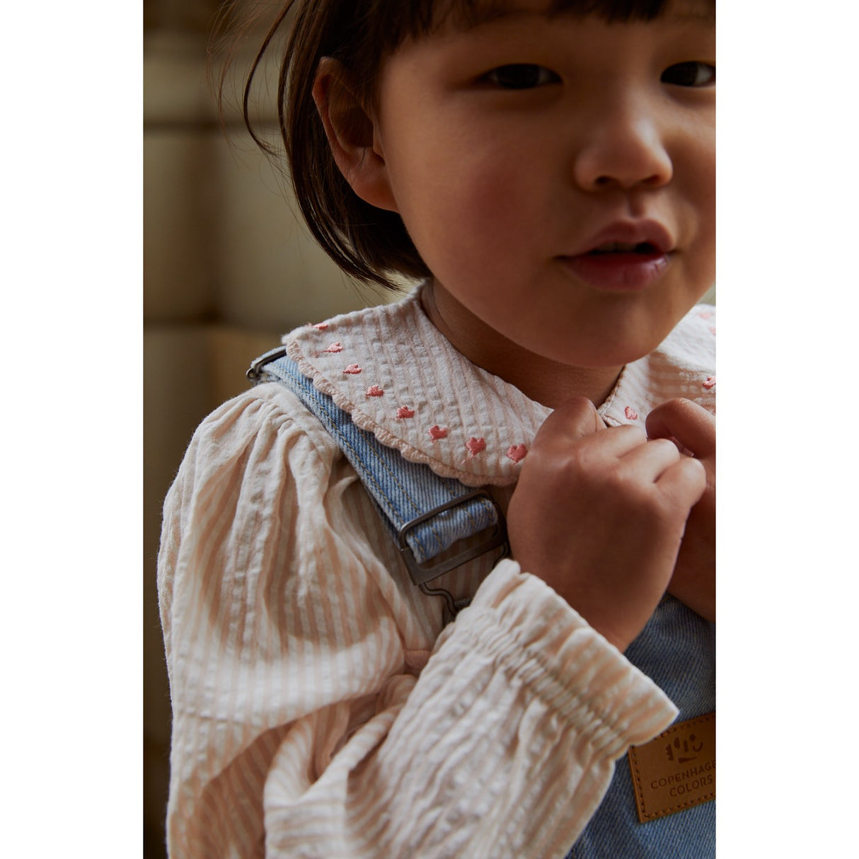 COPENHAGEN COLORS Super Lt Blue Indigo Washed Organic Smækbukser