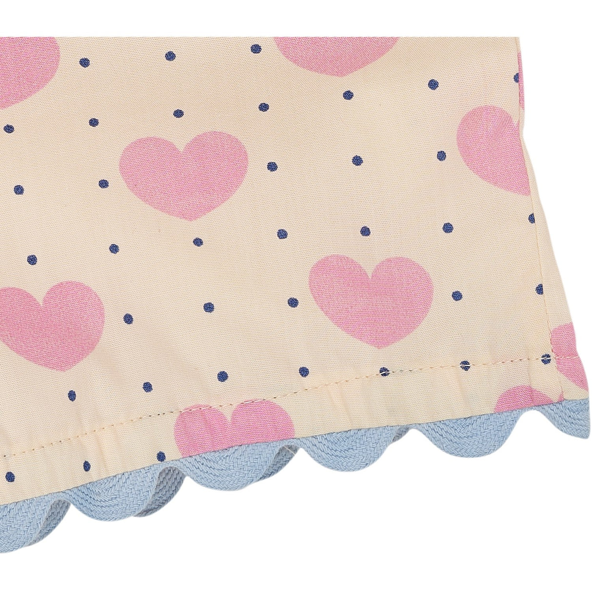 COPENHAGEN COLORS Heart Aop Heart & Dots Top