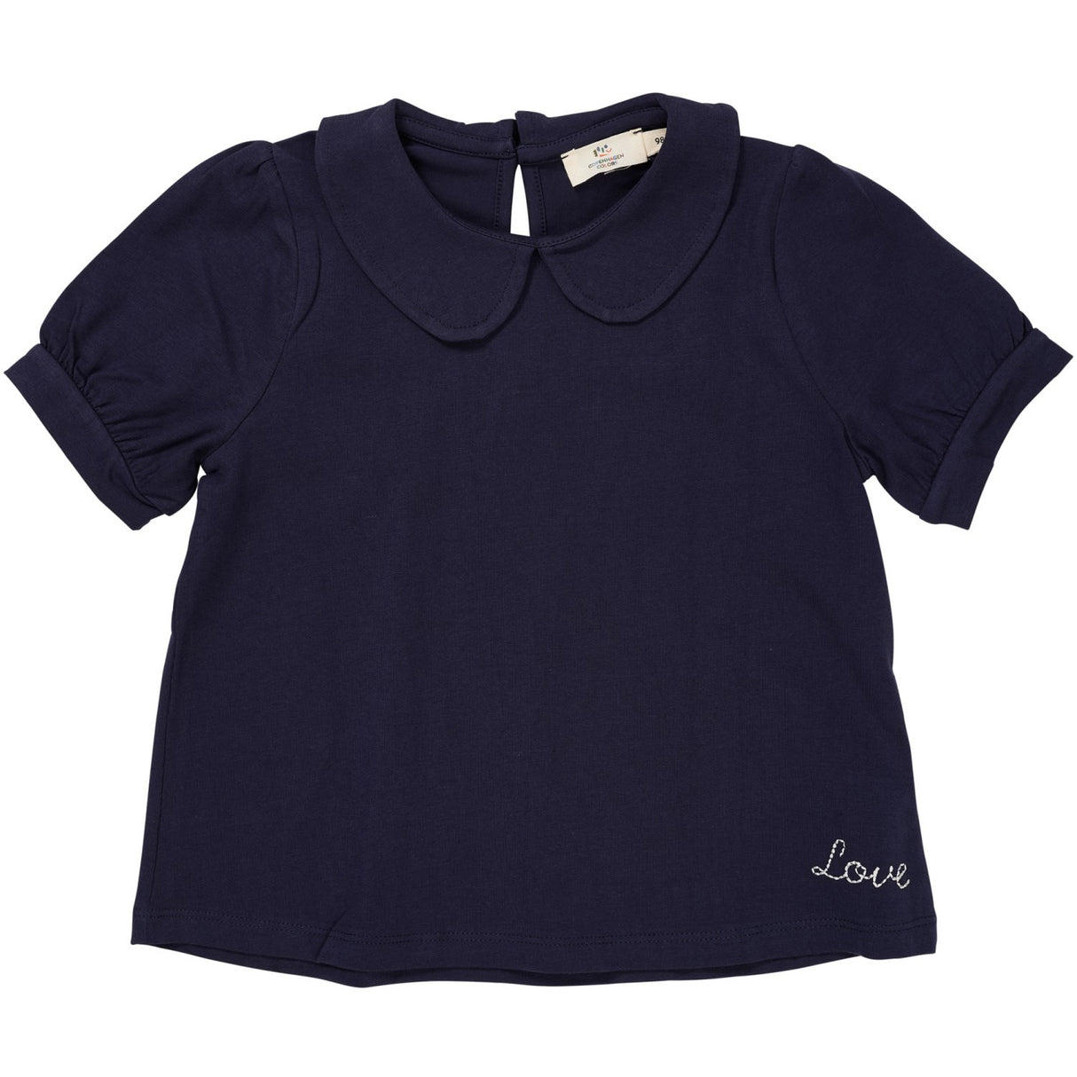 COPENHAGEN COLORS Navy Solid T-shirt m. krave