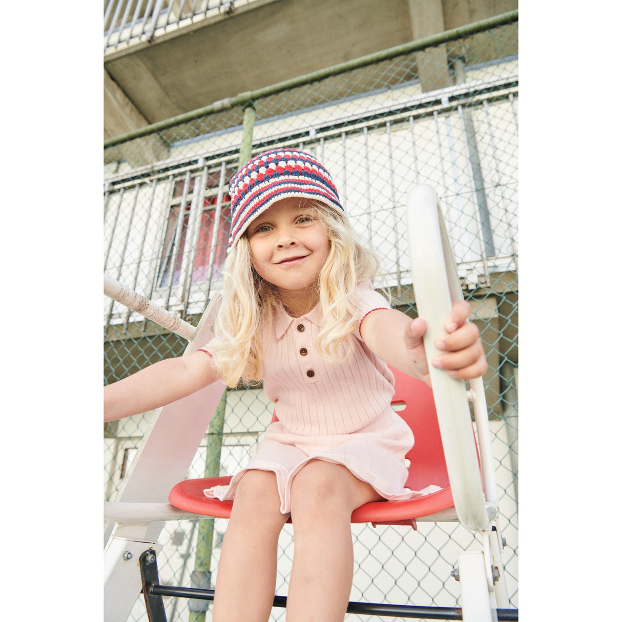 COPENHAGEN COLORS Ballerina/Berry Comb. Rib Strikket Polo