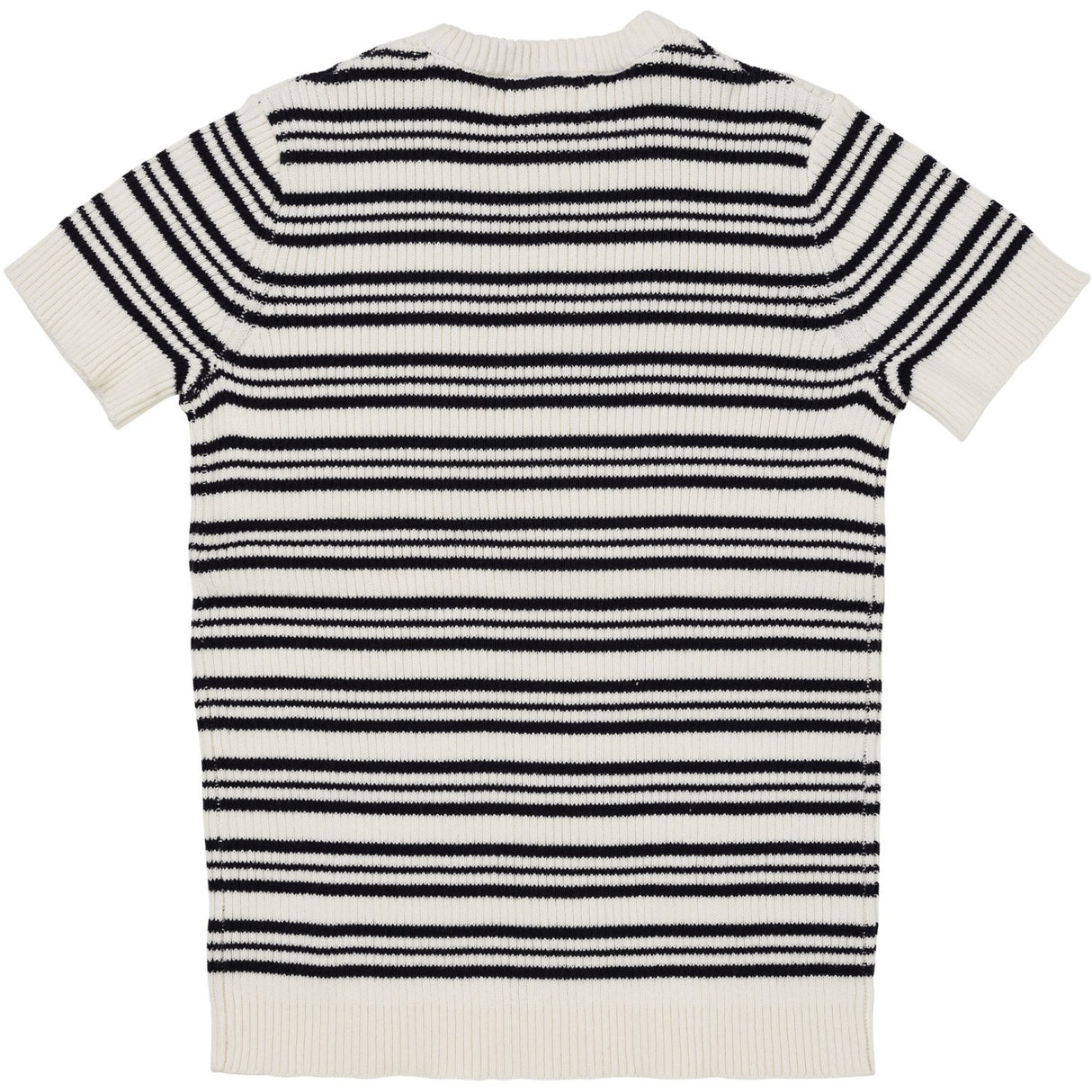 COPENHAGEN COLORS Navy Stripe Strikket Rib T-shirt