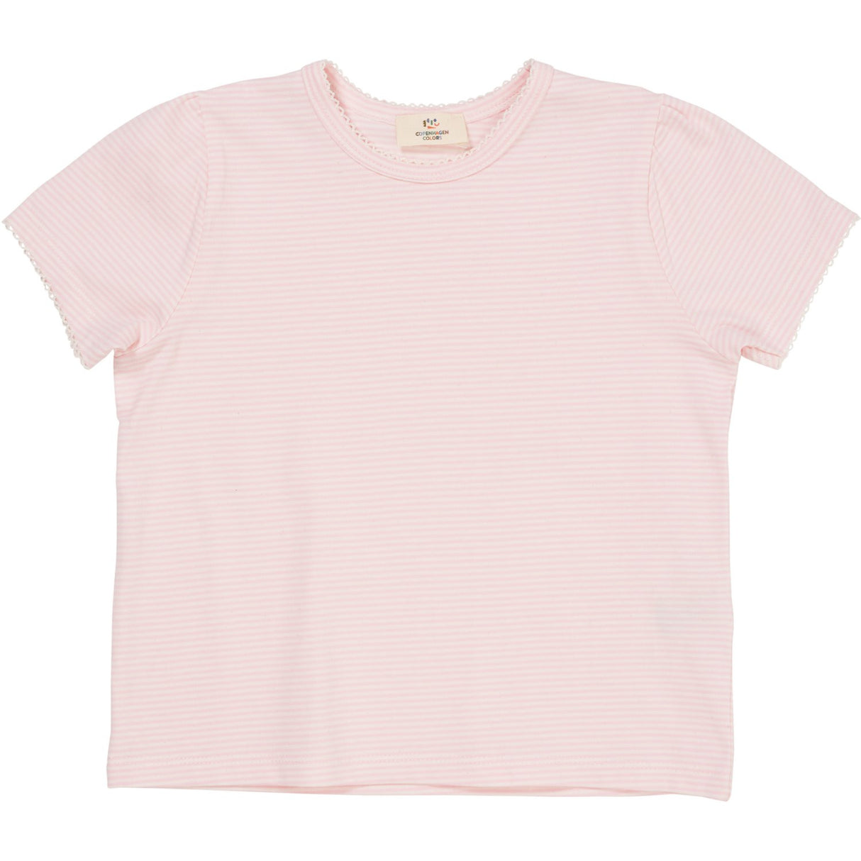COPENHAGEN COLORS Ballerina/cremestribet stribet T-shirt
