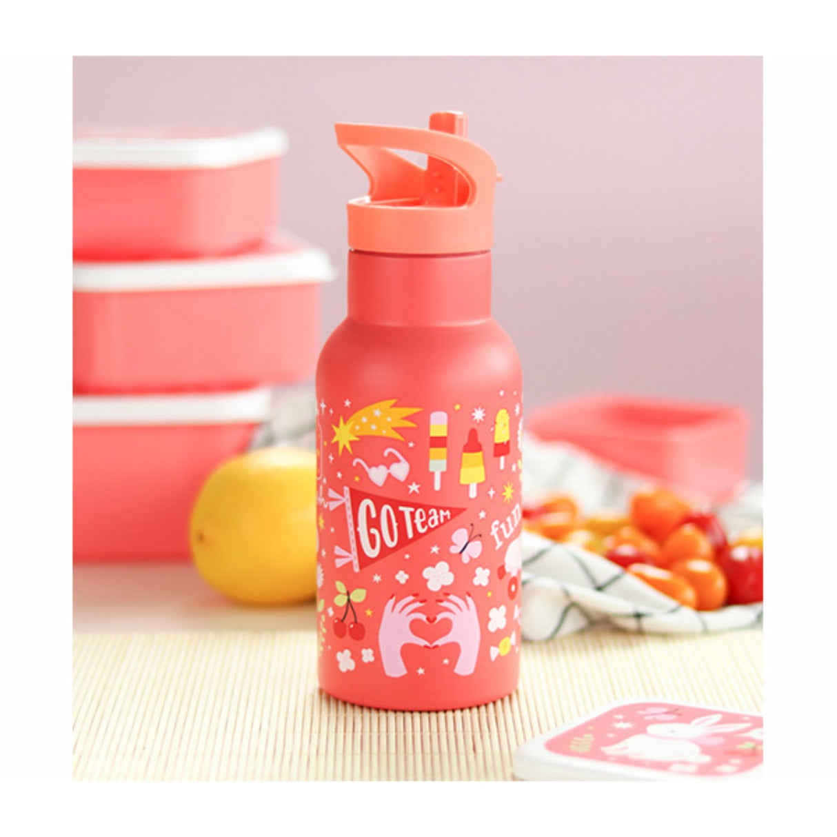 A Little Lovely Company Fun Rustfrit Stål Drikkeflaske