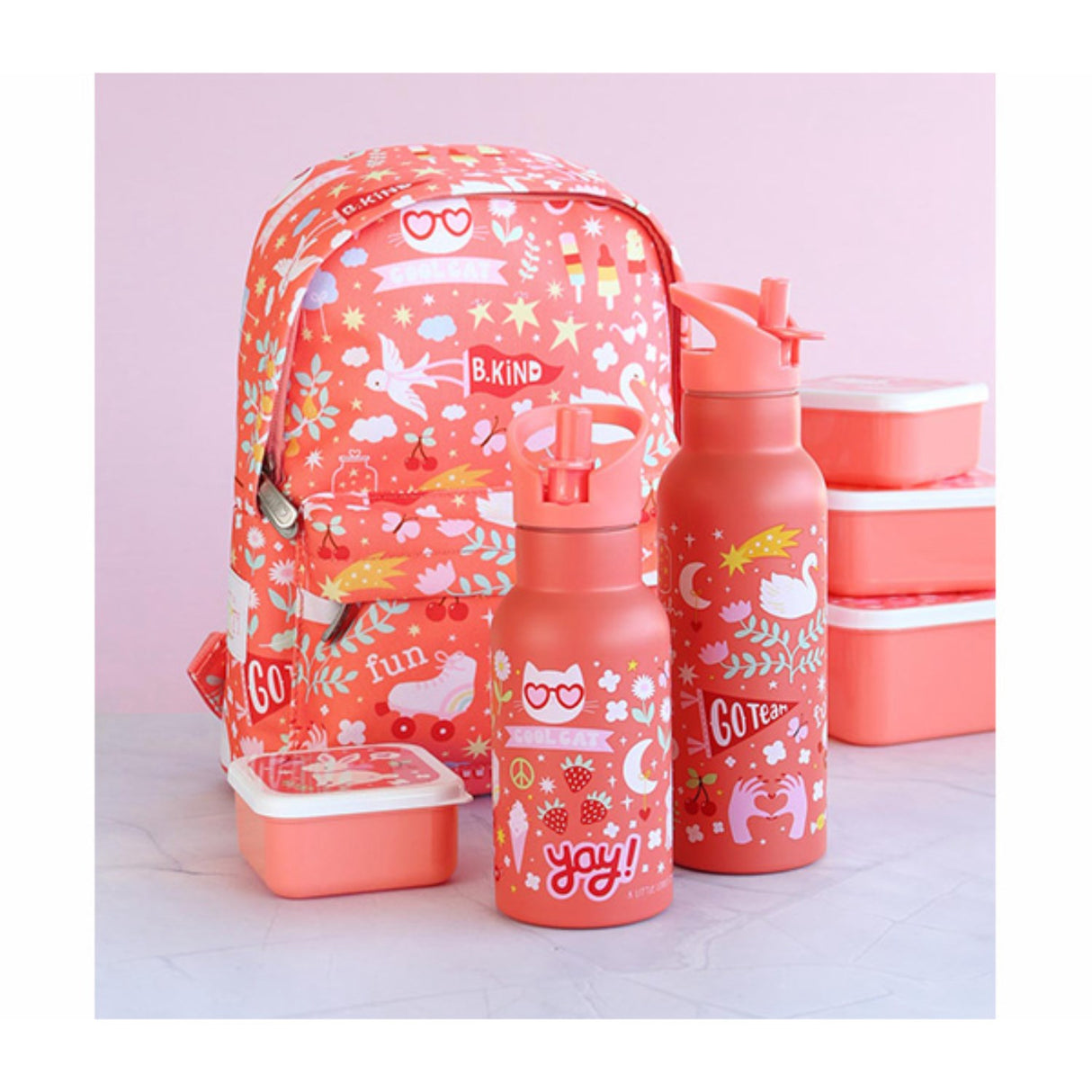 A Little Lovely Company Fun Xl Rustfrit Stål Drikkeflaske