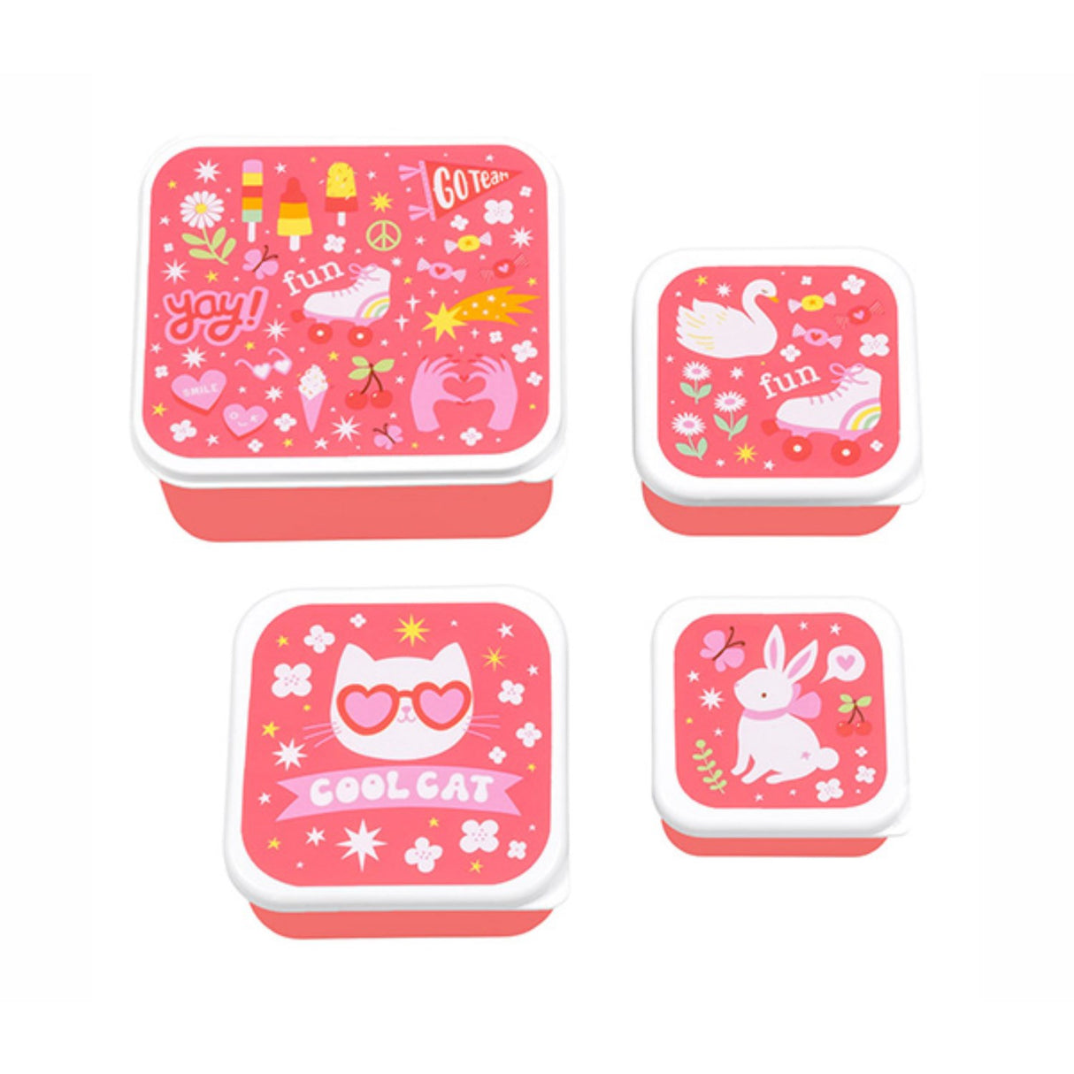 A Little Lovely Company Fun Lunch & Snack Box Sæt