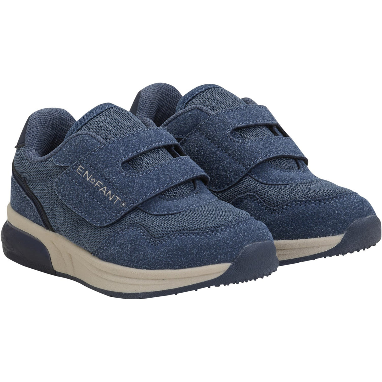 En Fant Vintage Indigo Sneakers Velcro m. Lys