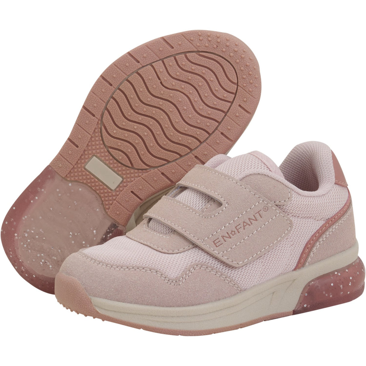 En Fant Sepia Rose Sneakers Velcro m. Lys