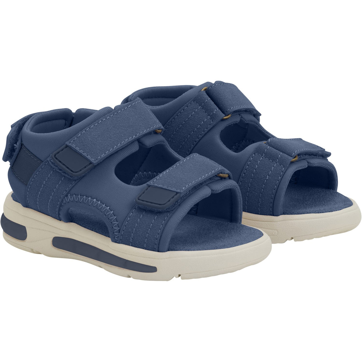 En Fant Vintage Indigo Sandaler Velcro m. Lys