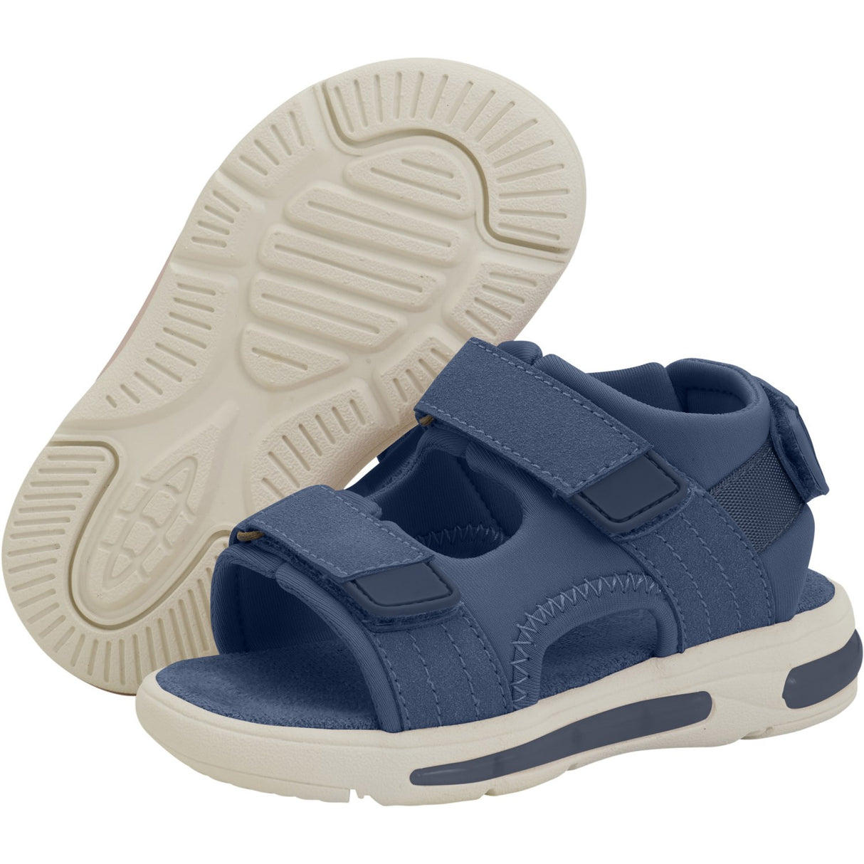 En Fant Vintage Indigo Sandaler Velcro m. Lys