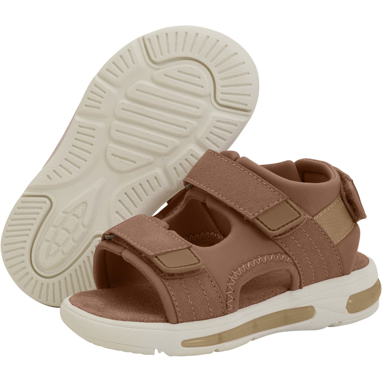 En Fant Mocha Mousse Sandaler Velcro m. Lys