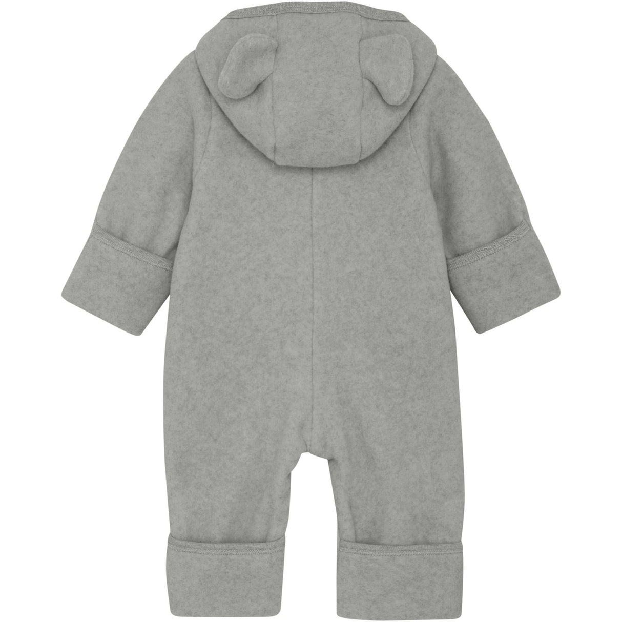 Huttelihut Light Grey Melange Køredragt Ears Cot. Fleece