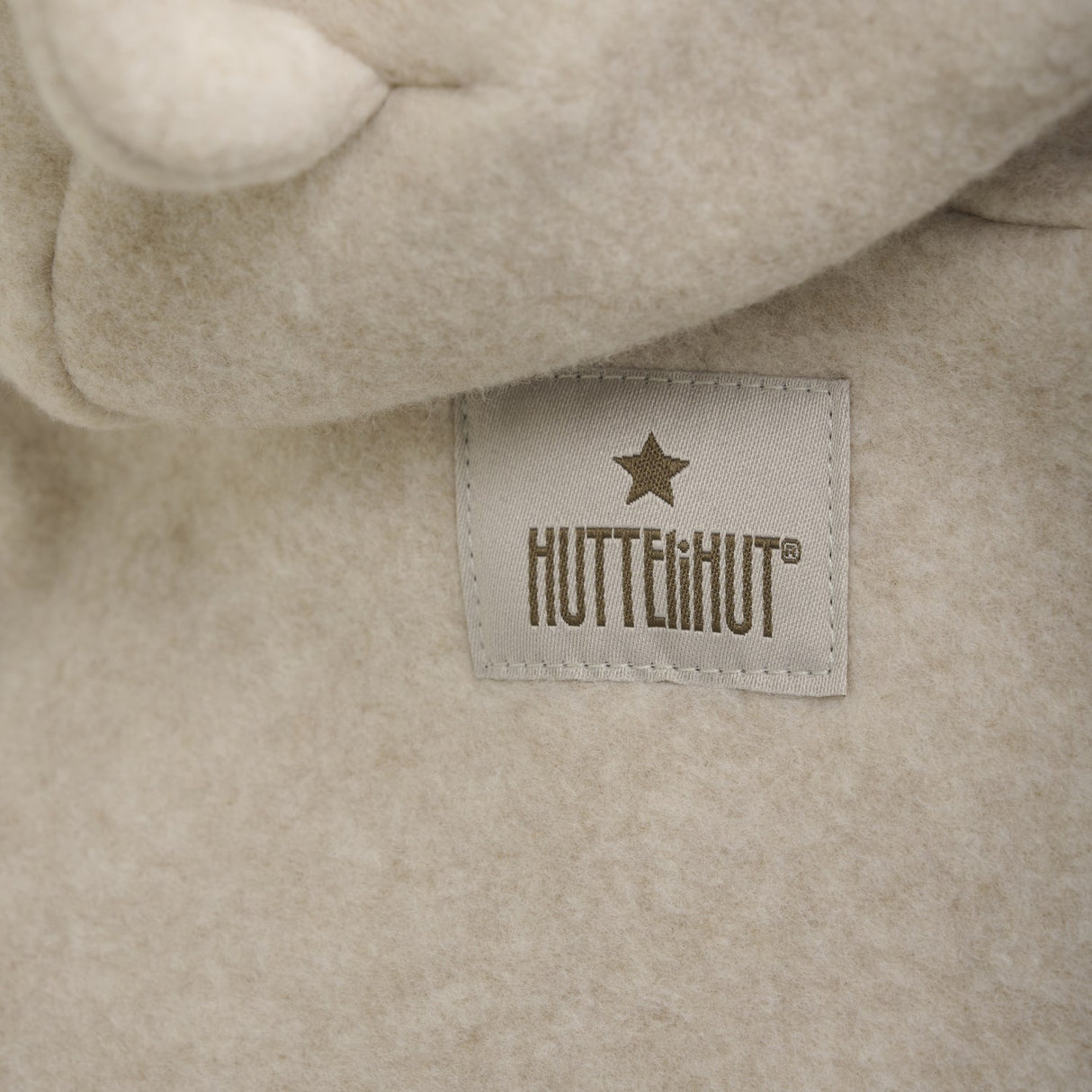 Huttelihut Camel Melange Jakke Ears Bomuld Fleece