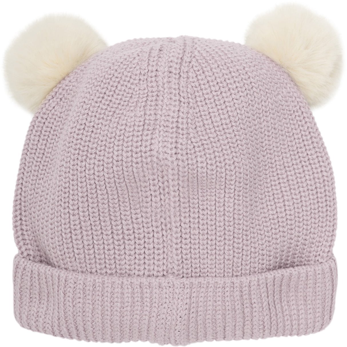 Huttelihut Cloud Gray Hue Strik m. Pompoms